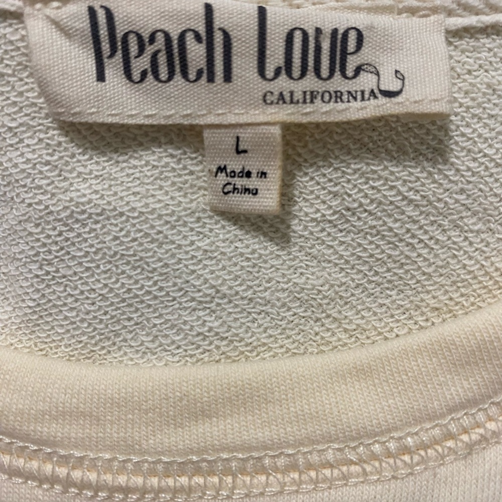 Peach Love Sequin Floral Top - Picture 6 of 6